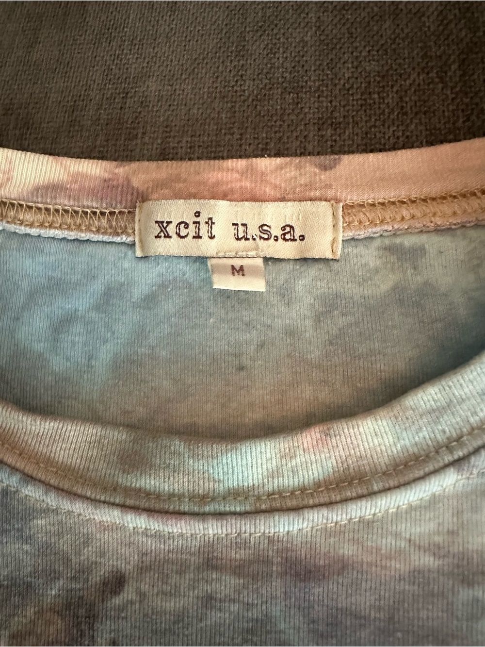 All Saints Floral Short Sleeve Tee in Pastel Pink and Light Blue - Picture 3 of 4